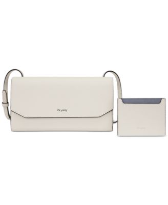 Mandy Leather Mini Crossbody Handbag, 2-Piece Set