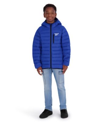 Boys' XS-XL Hooded Packable Lightweight Jacket