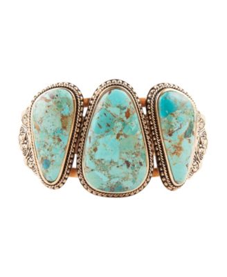 Genuine Blue Turquoise Cuff Bracelet