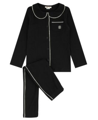 Boys' and Girls' Button-Front Long-Sleeve Top and Pants, 2-Piece Set