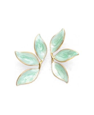 Leaf Post Back Earrings