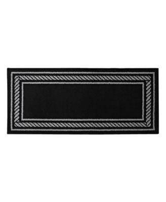 Rope Border Tufted Runner Rug, 26" x 60"