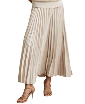 Women's Seren High-Waisted Pleated Midi Skirt
