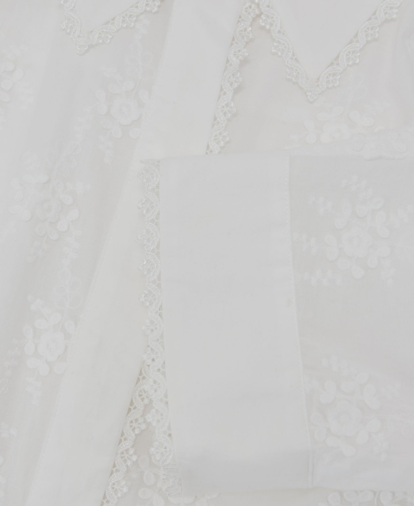 Женская рубашка REISS Edwina Embroidered Point Collar Cotton, цвет: Слоновая кость — фото 5