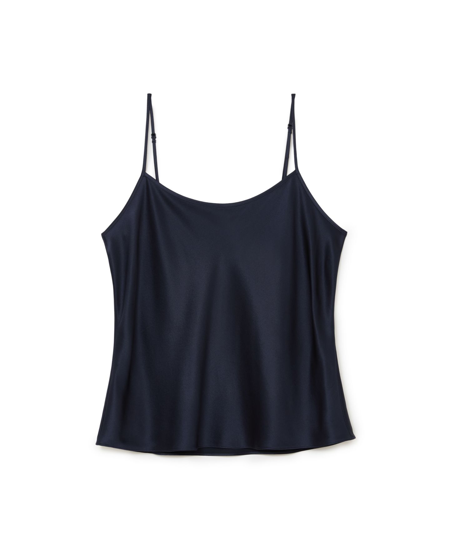 Женский топ REISS Corey Silk Scoop Neck Adjustable Spaghetti Straps Camisole, цвет: Тёмно-синий — фото 5