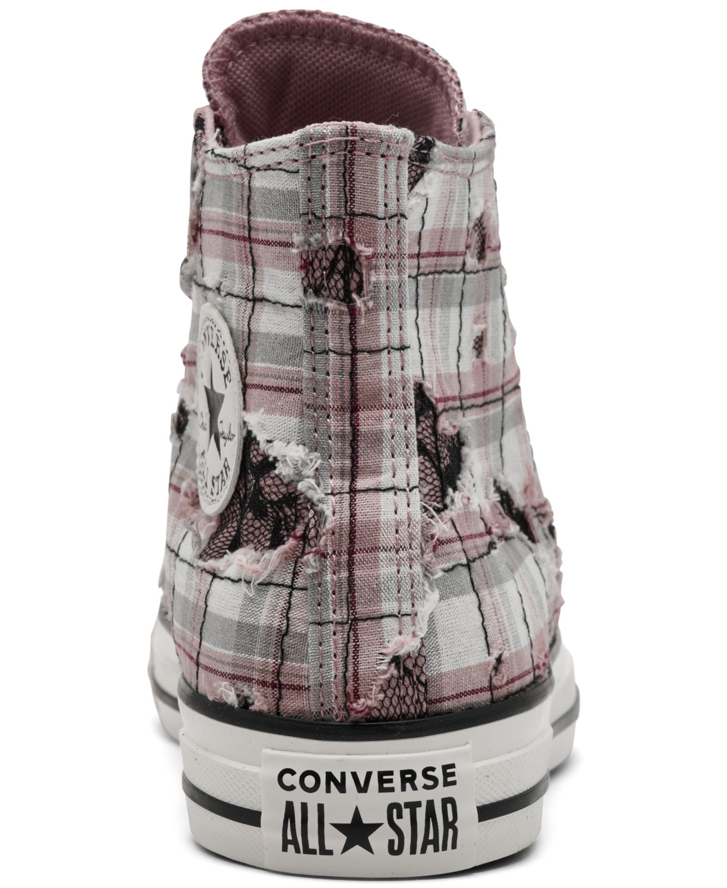 Женские высокие парусиновые кеды Converse Ctas Hi Petal Pit, цвет: Розовый / Чёрный — фото 4