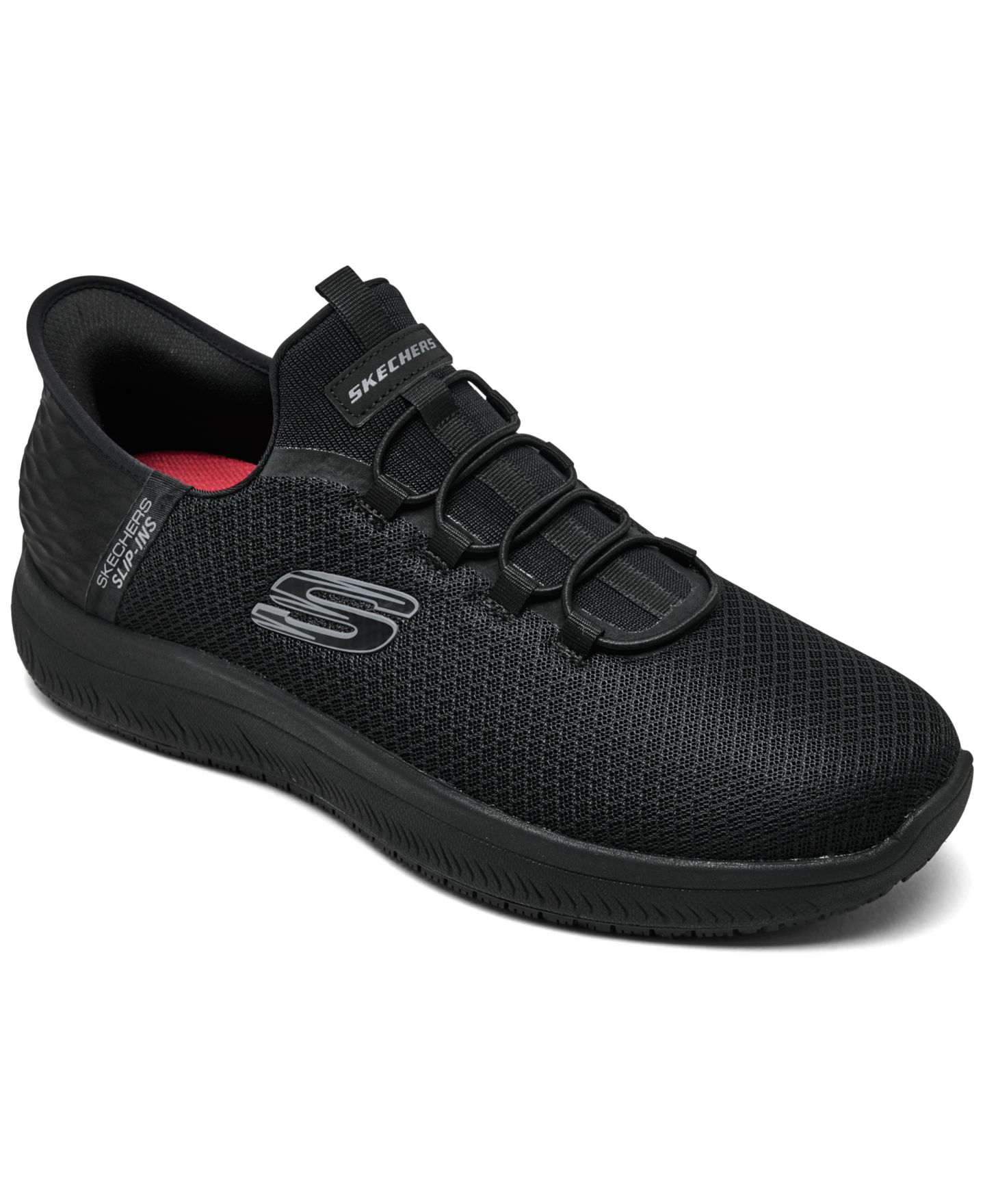 Мужские слипоны Skechers Colsin нескользящие, цвет: Чёрный — фото 1