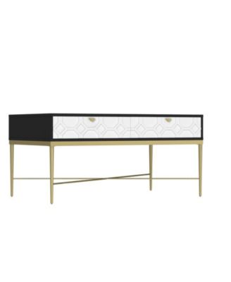 Modern coffee table with 2 drawers storage for living room