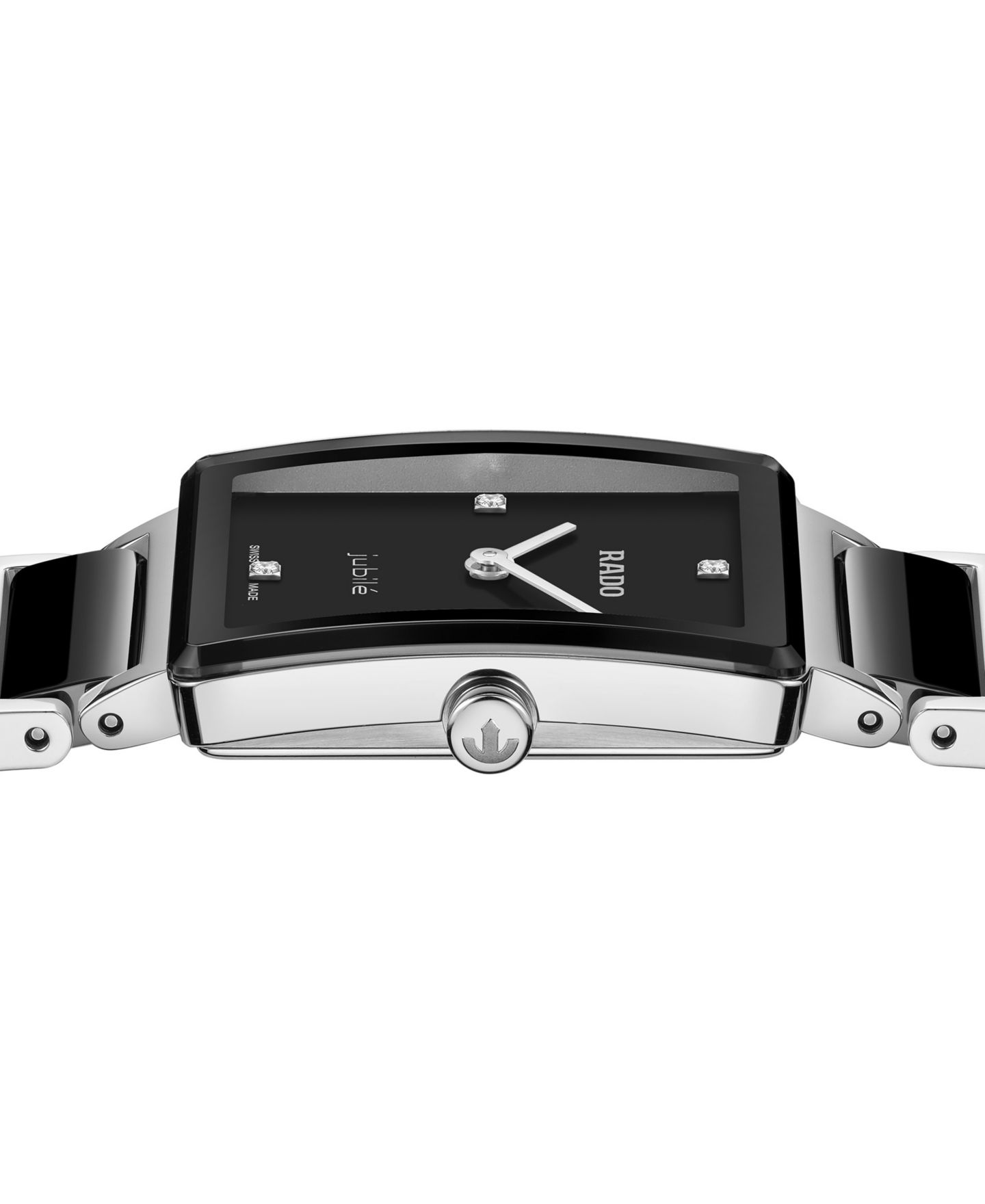 Женские часы Rado Swiss Quartz Integral Diamond Stainless Steel and Ceramic 23mm — фото 3