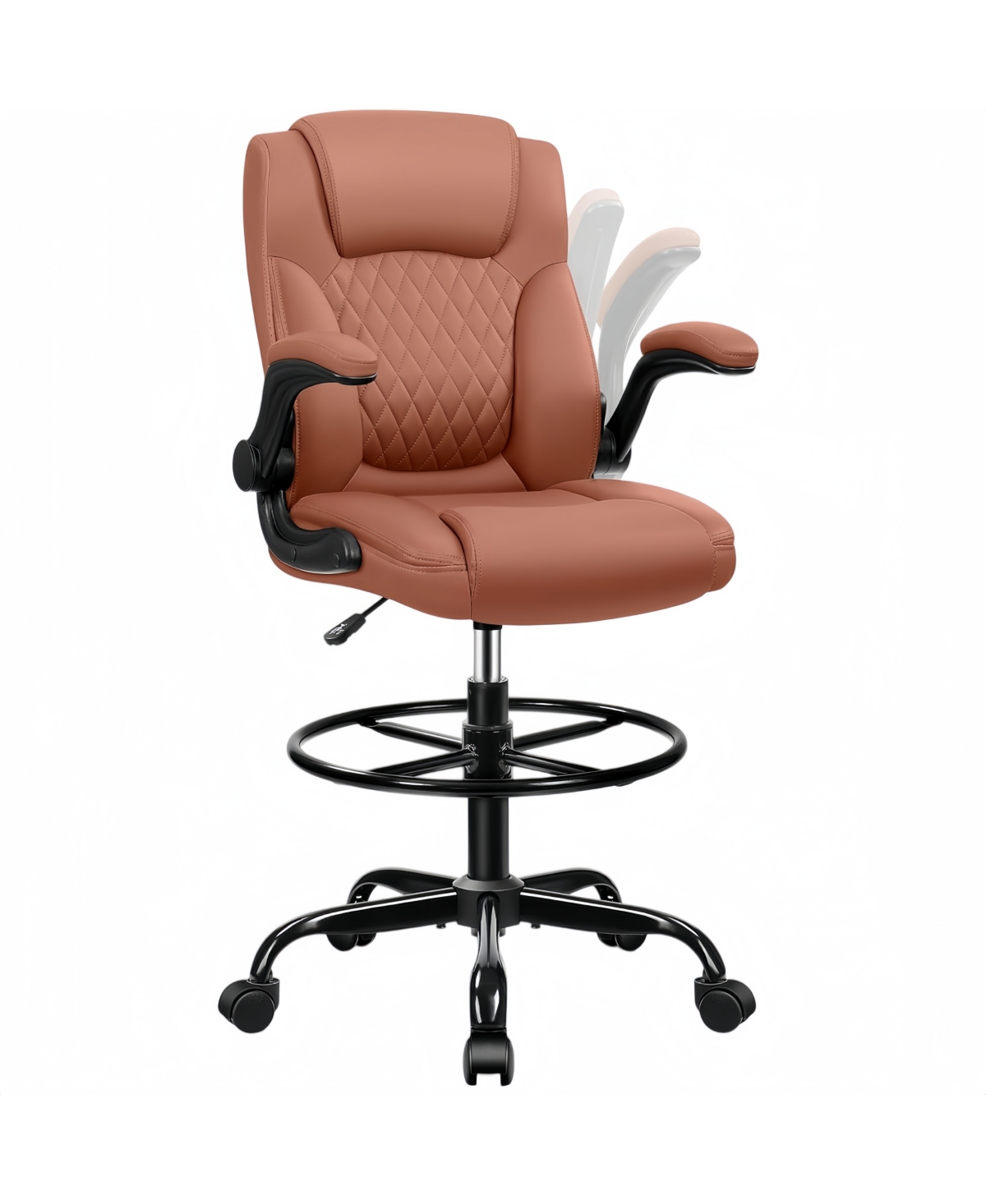 gaomon Adjustable Swivel Pu Office Chair with Ergonomic Support