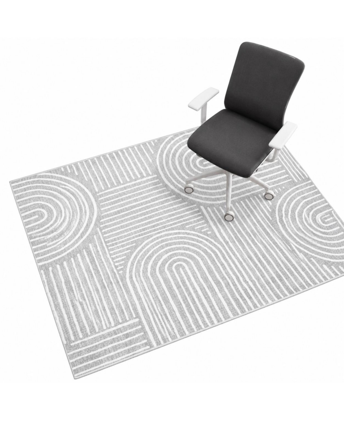 Lowking Office Chair Mat For Hardwood Floors Easy Glide Non Slip Washable Boho Decor