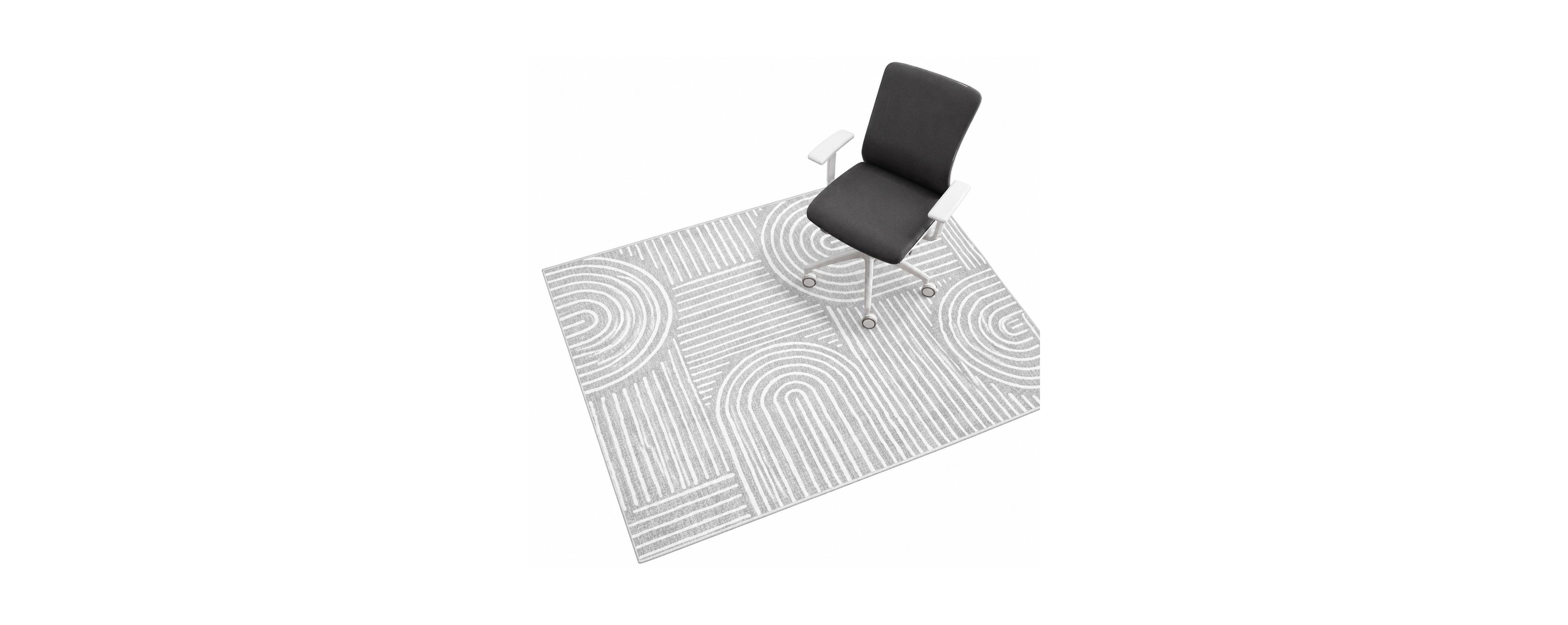 Lowking Office Chair Mat For Hardwood Floors Easy Glide Non Slip Washable Boho Decor