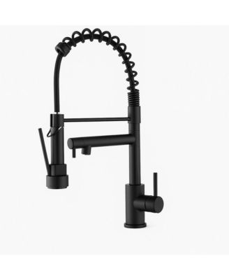 Kitchen Faucet Stainless Steel Pull Down Sprayer Single Handle Matte