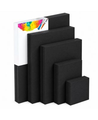 Pre Stretched Cotton Painting Canvas Multi Size Set Professional Art Supplies