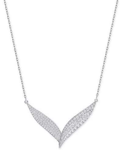 Swarovski Fortunately Rhodium-Plated Crystal Pavé Necklace