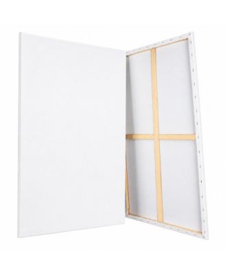 Stretched Cotton Painting Canvases with Wood Frame Multi Pack for All Art Levels