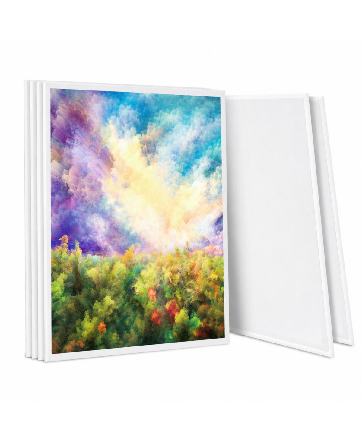 Lowking 6 Pack Primed Cotton Painting Canvases for Acrylic Oil Watercolor Paint