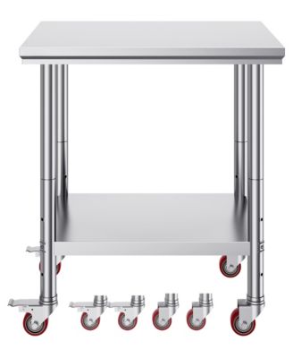 30 x 24 Inch Stainless Steel Work Table with 700 lb Capacity