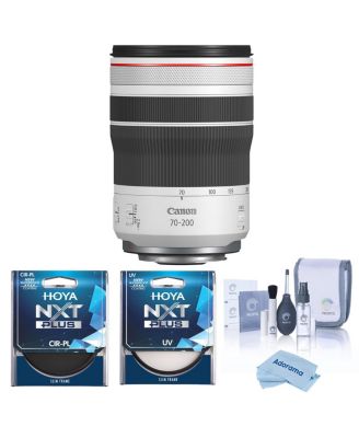 RF 70-200mm f/4 L IS USM Lens, Bundle with Hoya 77mm UV and CPL Filters