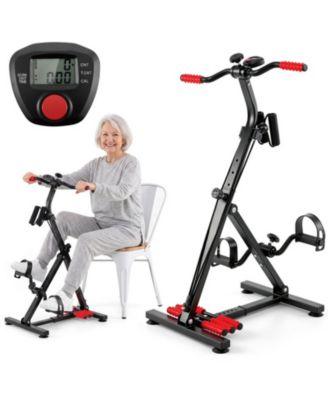 Adjustable Pedal Exercise Bike Featuring LCD Monitor Display