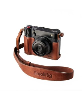 5268 Leather Dual-Sided Grip Half Camera Case for Fujifilm GFX100RF