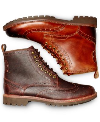 Bottes Clarks Monmart Rise Wingtip Brogue - Taille 9M US - Cuir Marron Habillé