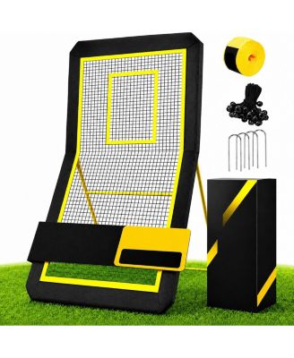4x7 Lacrosse Volleyball Soccer Baseball Practice Rebounder Adjustable 5 Angles Target Strip Sturdy Frame