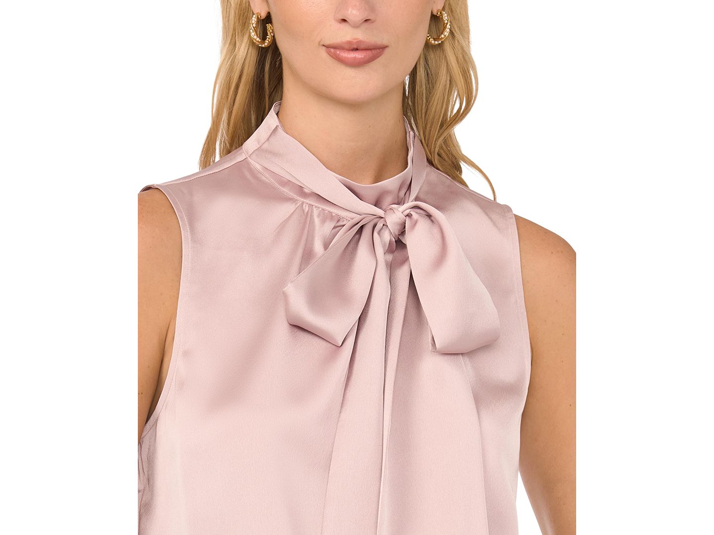 Женская блузка Vince Camuto Sleeveless Bow Shell, цвет: Euphoria — фото 3