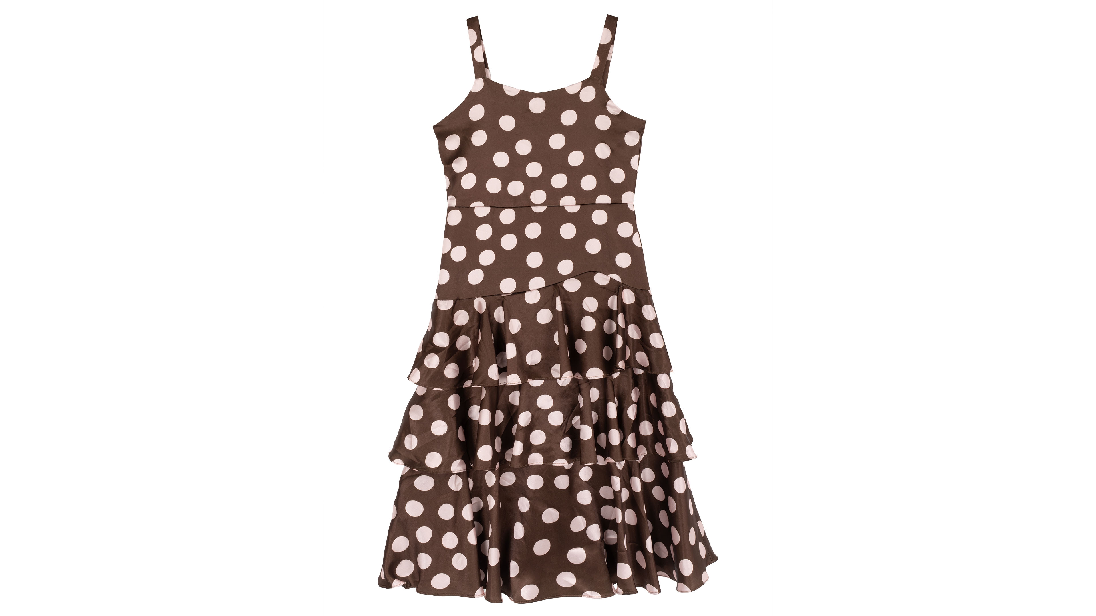 Rare Editions Girls' 7-16 Polka-Dot Print Tiered Dress