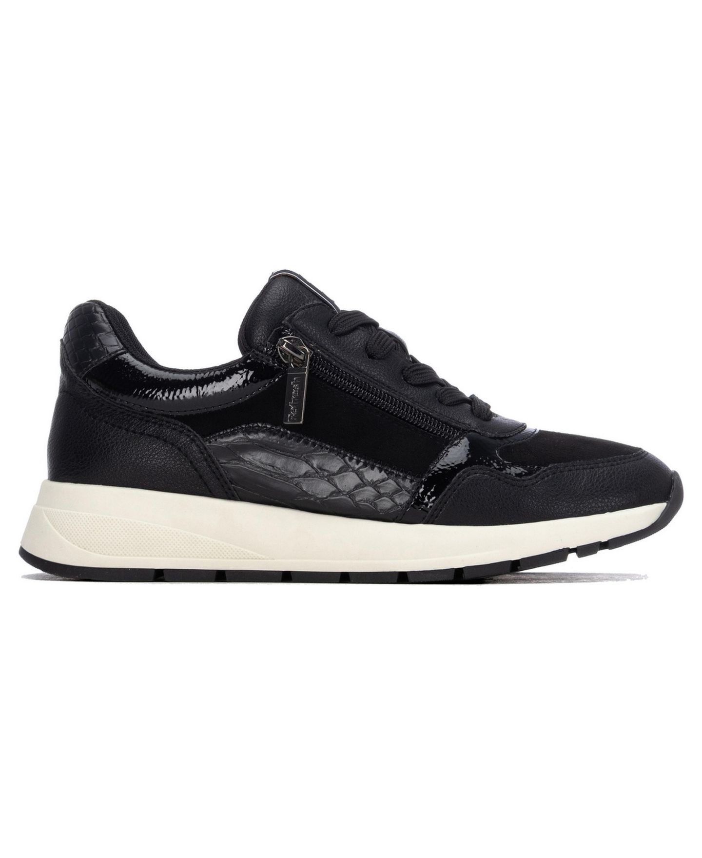 Женские кроссовки XTI Refresh Collection Wedge Side-Zipper, цвет: Чёрный — фото 3