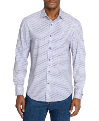Men's Regular Fit Meridian Geo Link Performance Long Sleeve Shirt