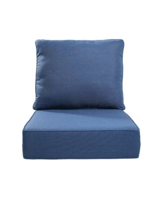 24-in x 22-in 2 -Piece Patio chair cushion