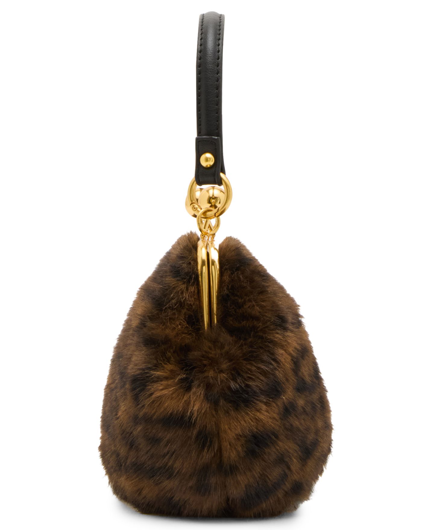 Женская сумка Madden Girl Leopard Small Kiss-Lock Crossbody Handbag, цвет: Леопардовый — фото 5
