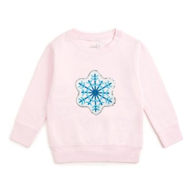 Baby Girls Snowflake Patch Sweatshirt
