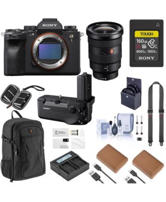 Alpha 1 Full Frame Camera Bundle with  16-35mm for 2.8 Lens, Vertical Grip, 160GB Cfexpress Card, Backpack, Strap