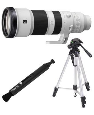 FE 400-800mm F6.3-8 G OSS Telephoto Zoom Lens, Tripod and Lens Cleaner, 3-Piece Bundle