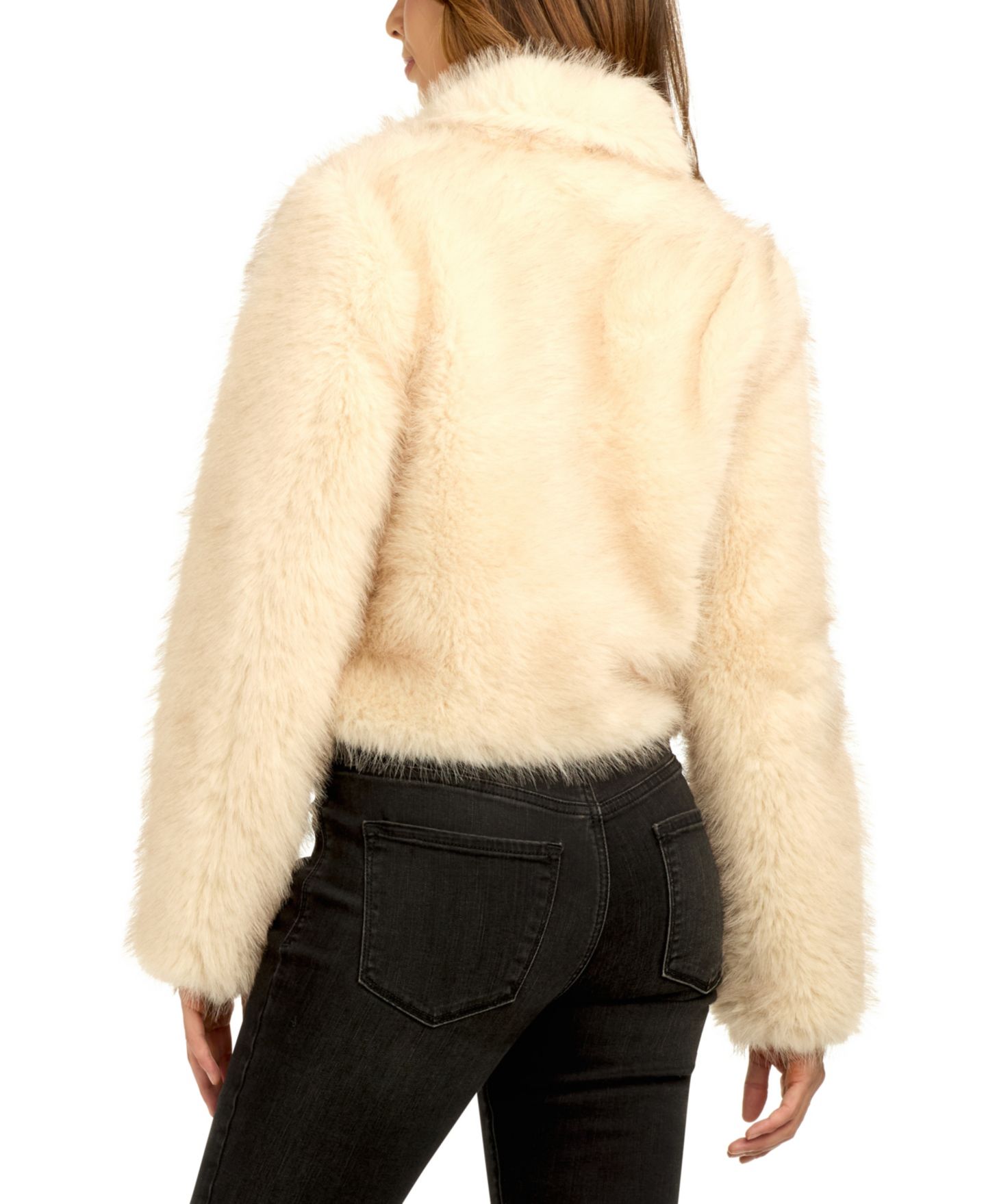 Женская куртка BCX Juniors' Faux Fur Cropped Long-Sleeve, цвет: Color 5 — фото 4