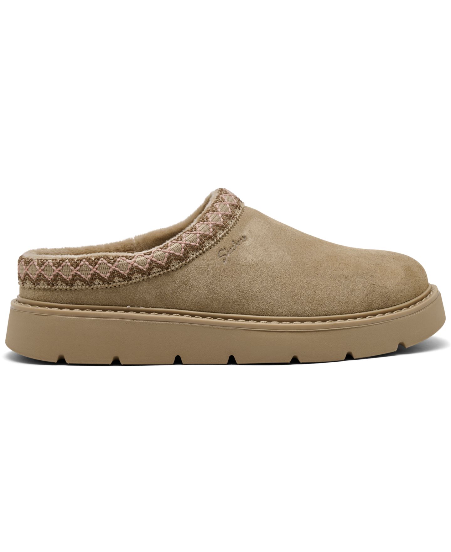 Женские тапочки-сабо Skechers Relaxed Fit Keepsakes Cozy - Cozy Cascade, цвет: Песочный — фото 2