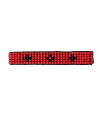 Summer Bracelet in Red with Black Accents