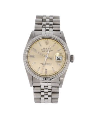 Oyster Perpetual Datejust Automatic Watch in Stainless Steel and White Gold 36mm
