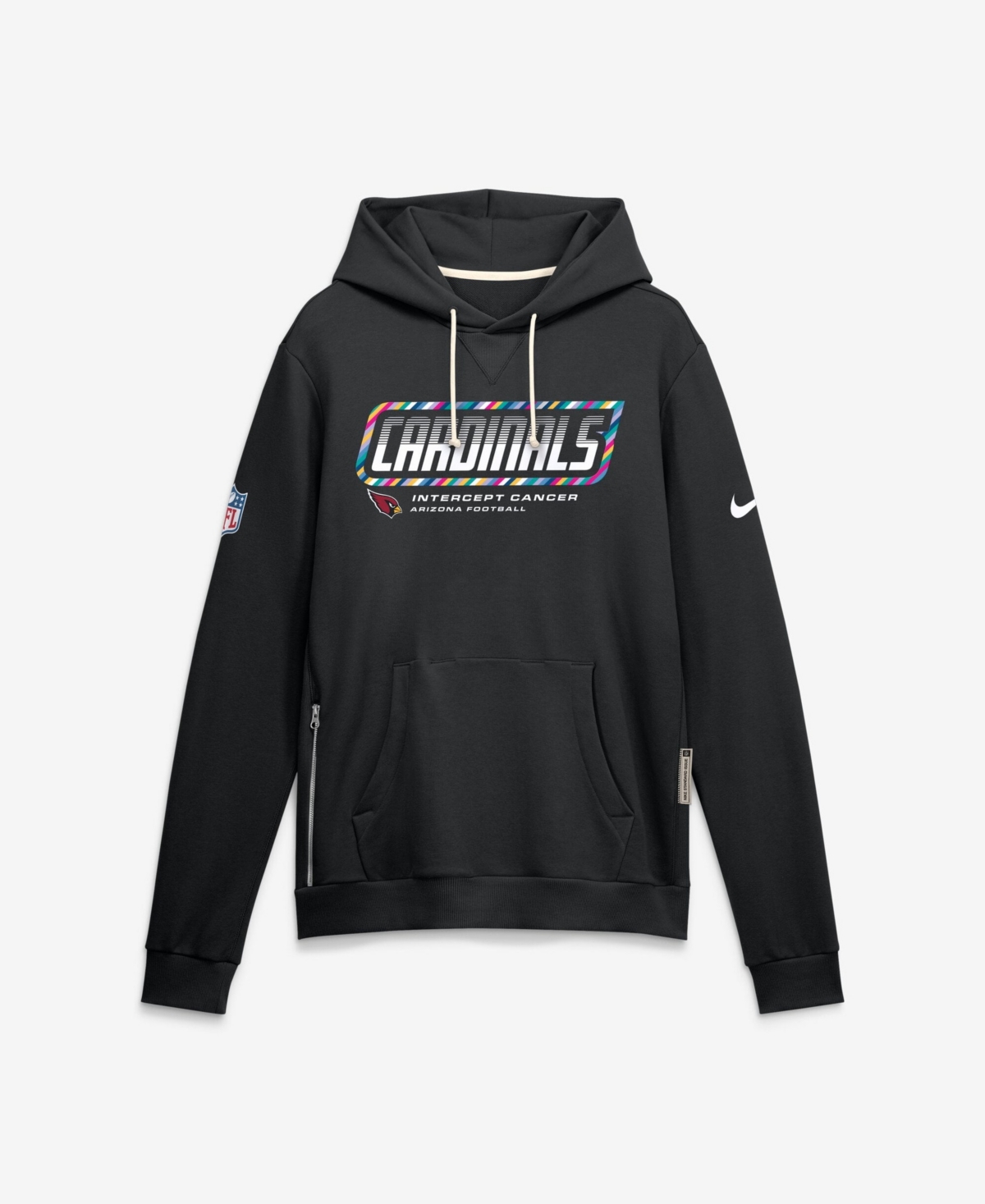 Nike Men's Black Arizona Cardinals 2026 Nfl Cruical Catch Sideline Dri-Fit Pullover Hoodie