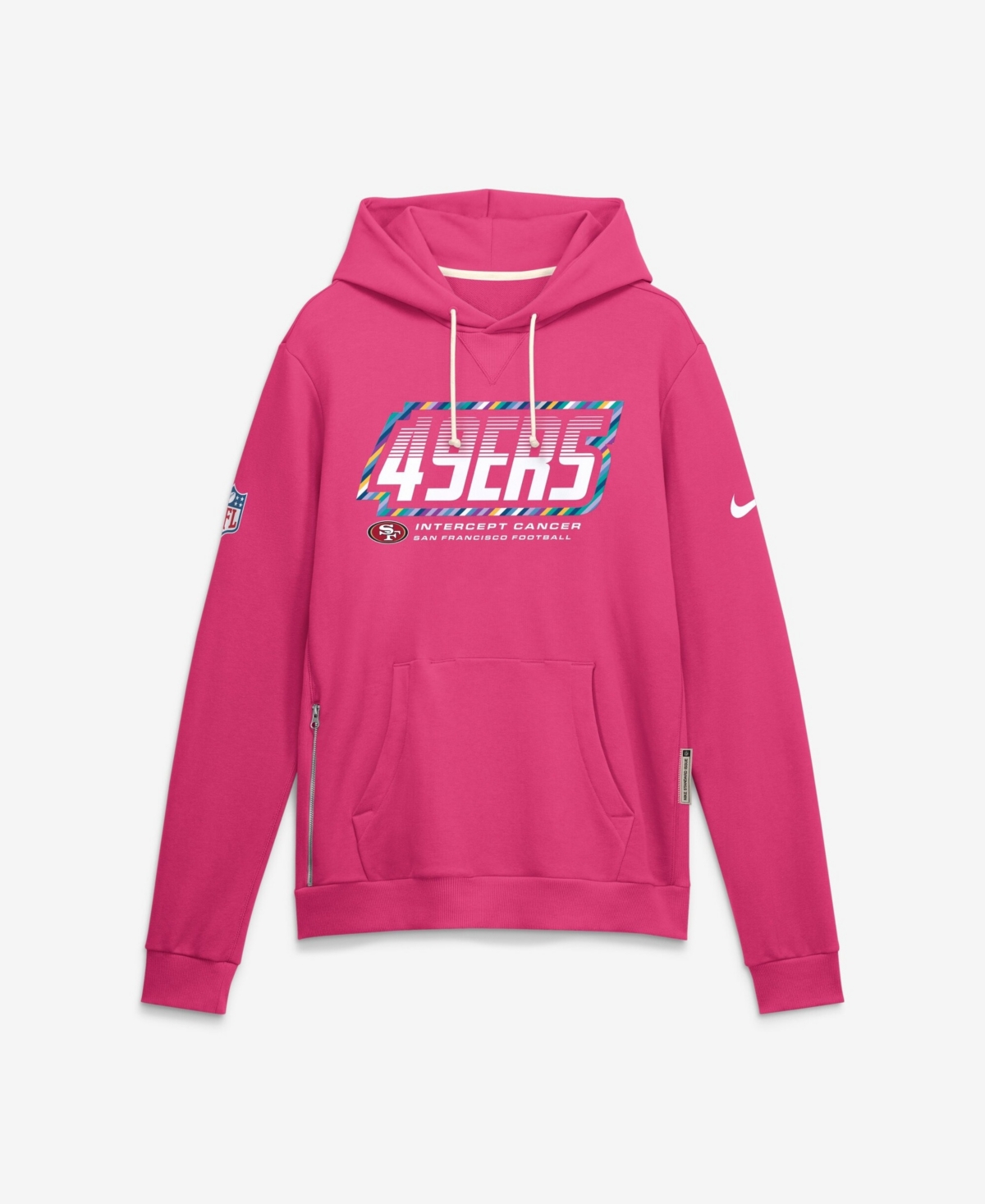 Nike Men's Pink San Francisco 49ers 2026 Nfl Cruical Catch Sideline Dri-Fit Pullover Hoodie
