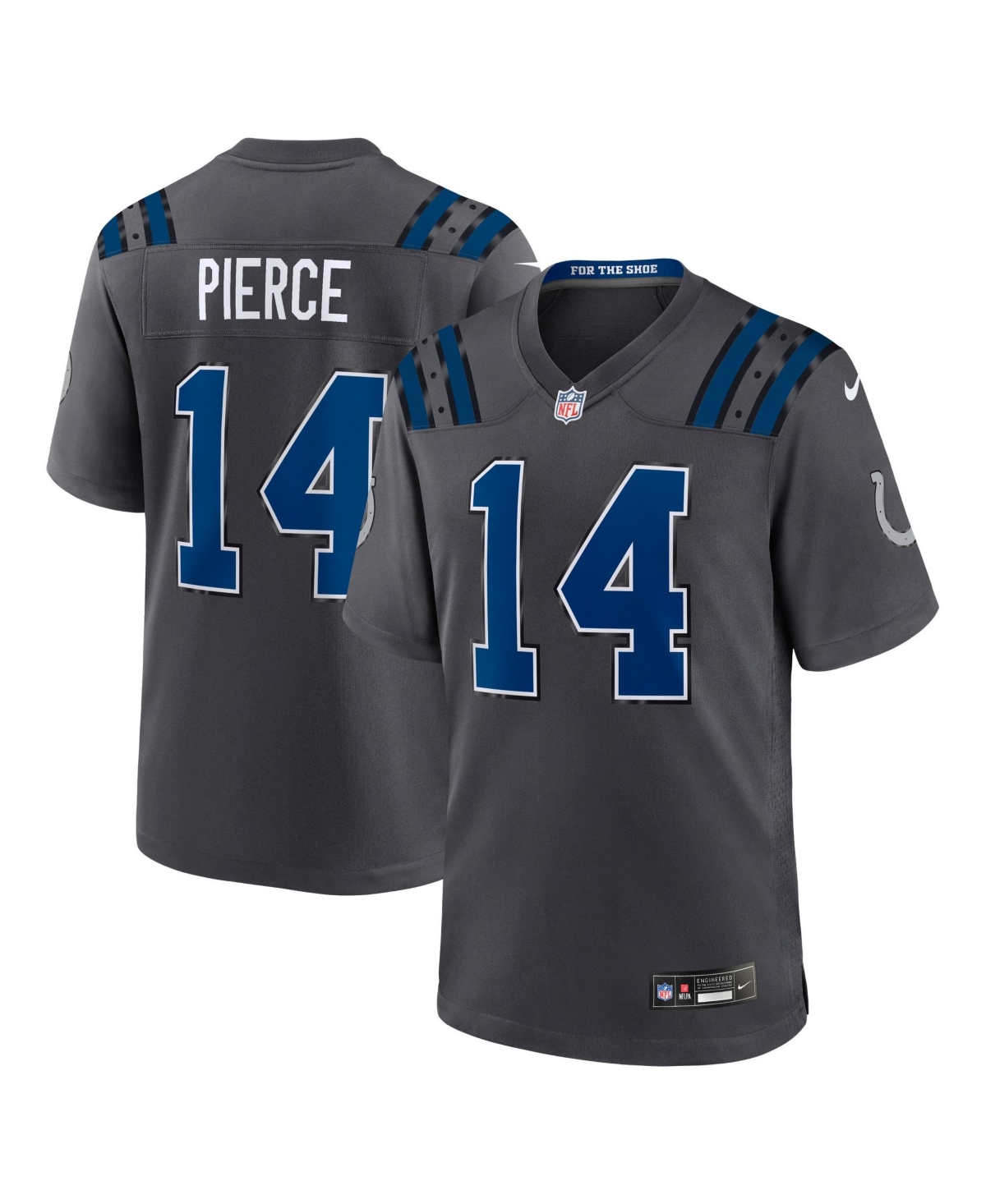 Nike Men's Alec Pierce Anthracite Indianapolis Colts 2026 Rivalries Collection Game Jersey - Anthracite