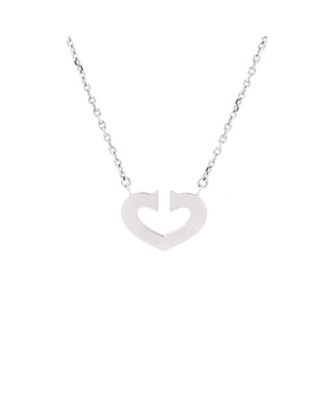 C Heart de Cartier Pendant Necklace in 18K White Gold