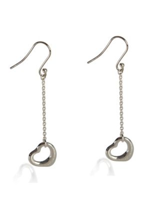 Sterling Silver Elsa Peretti Open Heart Earrings