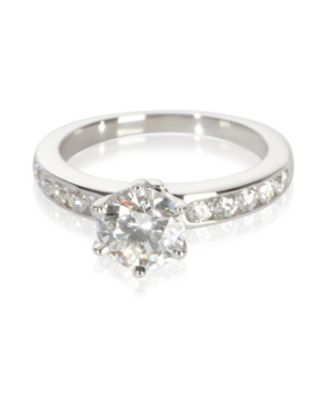 1.09 ct Round Brilliant Diamond Channel Set Engagement Ring