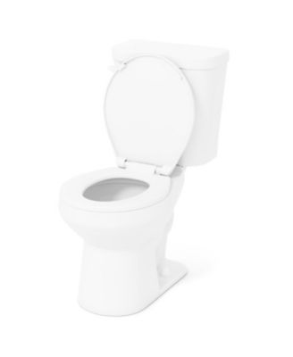 Two-Piece Round Toilet with 17.5 in ADA Comfort Height Seat
