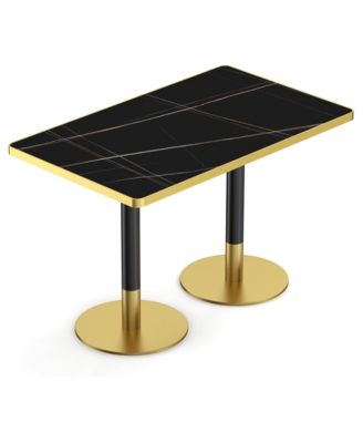 47.24" Faux Marble Sintered Stone Tulip Dining Table