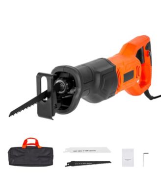 120V Corded Reciprocating Saw with 8 Blades and Carrying Bag