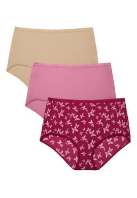 Women's Full-Cut Cotton Spandex Brief 3-Pack